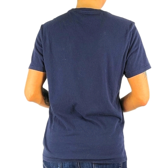 Gap ALOHA Cotton Short Sleeve Tee Shirt Size Small Dark Blue - Picture 5 of 5